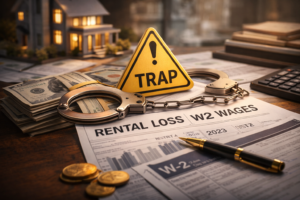 税务策略深度解析：Rental Loss抵扣主动收入（W2）的陷阱