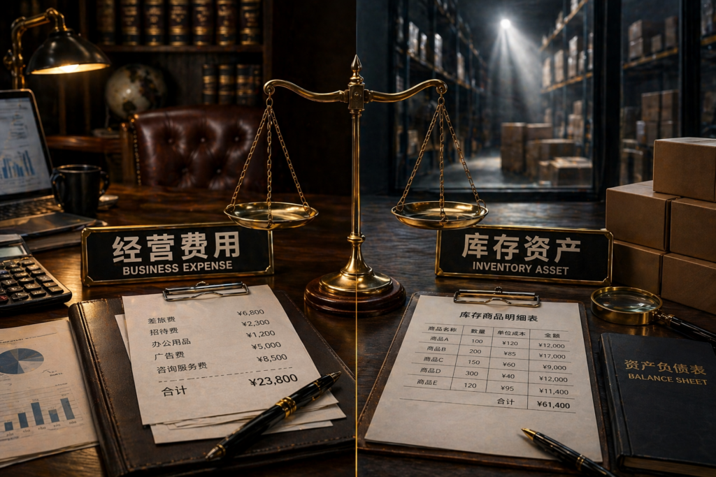 “经营费用”还是“库存资产”？